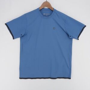 686 Everywhere T Shirt Mens S Blue Tech Wicking Performance Short Sleeve